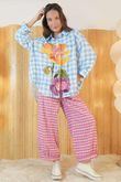 Zeta Otto Lily on Gingham Shirt /50 *pre order due approx 5 days